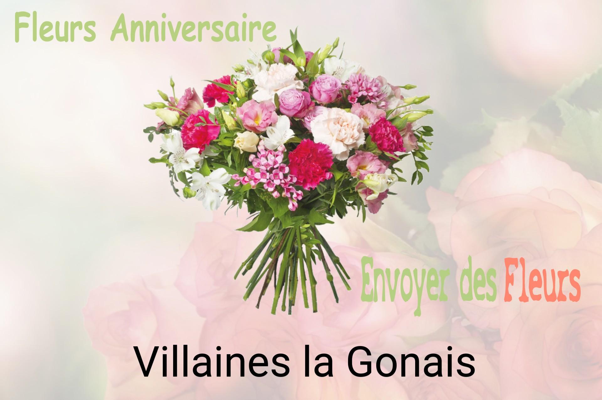 Bouquet de fleurs d’anniversaire livré à Villaines-la-Gonais